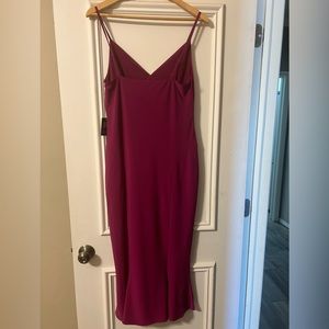 Express Brand V-Neck Sleeveless MIDI Slip dress in Wild Orchid